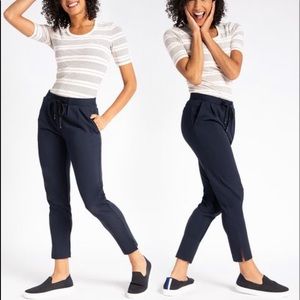 Beta brand skinny leg soho jogger indigo linen